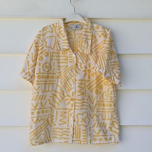 Vintage shirt geometrical pattern
